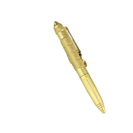 QHSPE Tactical Multifunctional Pen - Survival Tool &amp; Glass Breaker Gold