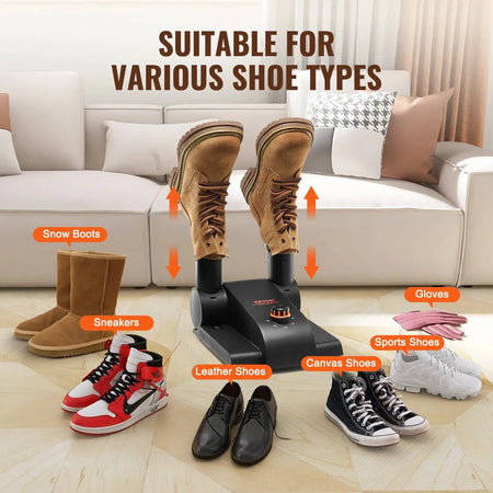 Foldable Shoe Dryer 2 Or 4 Tubes With Timer Blower