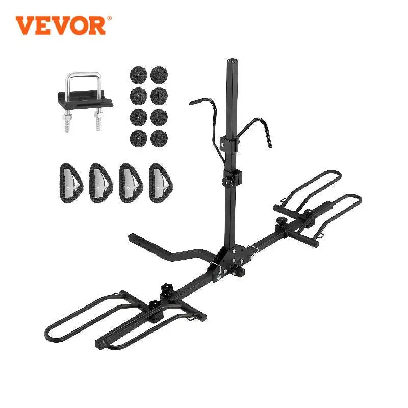 VEVOR 2-Bike Hitch Rack For 1.25 To 2 Inch Receivers 80 Lbs