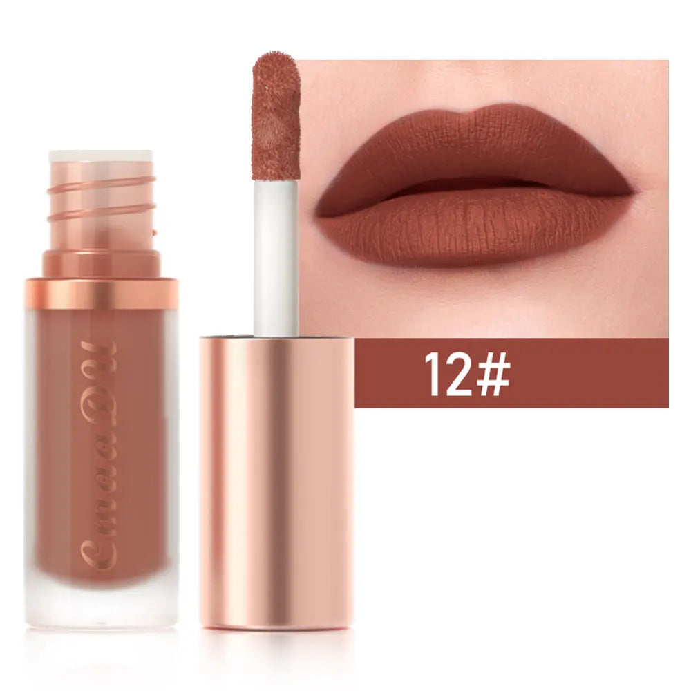 12 Color Long Lasting Velvet Matte Lip Gloss | Waterproof &amp; Nonstick 12