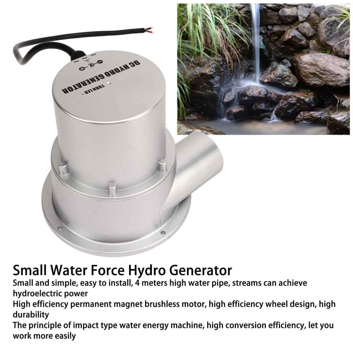 Water Turbine Hydroelectric Generator &ndash; Efficient Permanent Magnet Technology