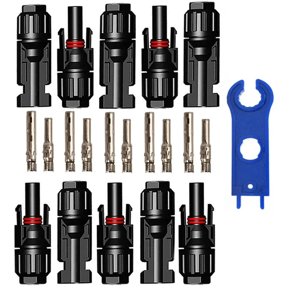 Waterproof Solar Connectors - 5 Pairs