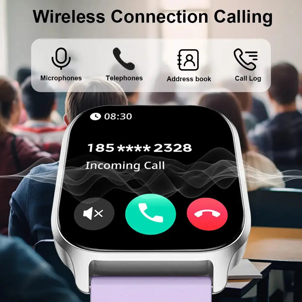 LAXASFIT 2025 Smart Watch 2.01 Inch Screen IP68 Waterproof