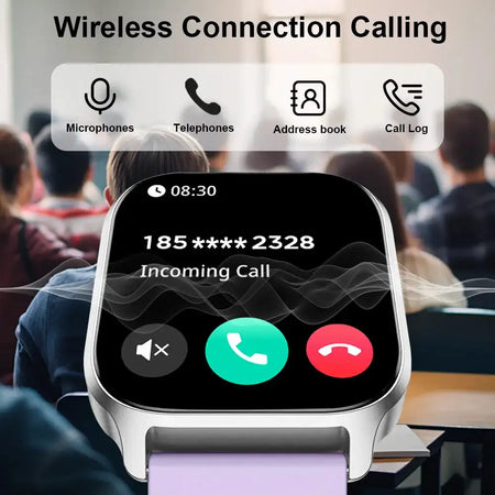 LAXASFIT 2025 Smart Watch 2.01 Inch Screen IP68 Waterproof