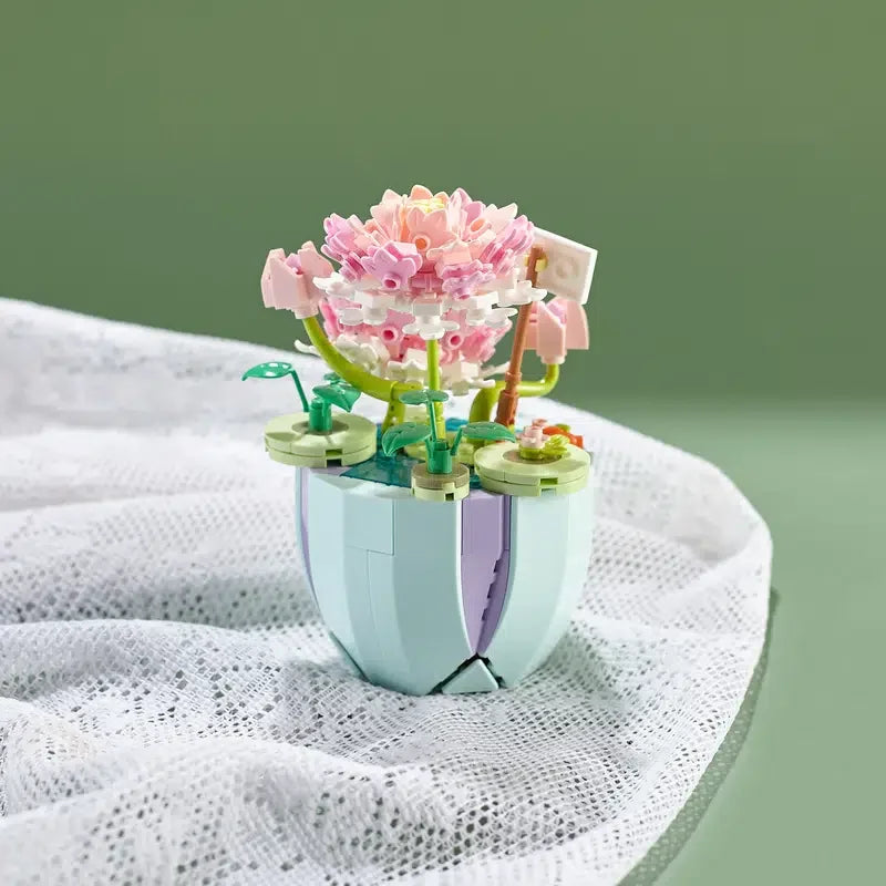 Building Block Bouquet 3D Model &ndash; Creative Home Decoration