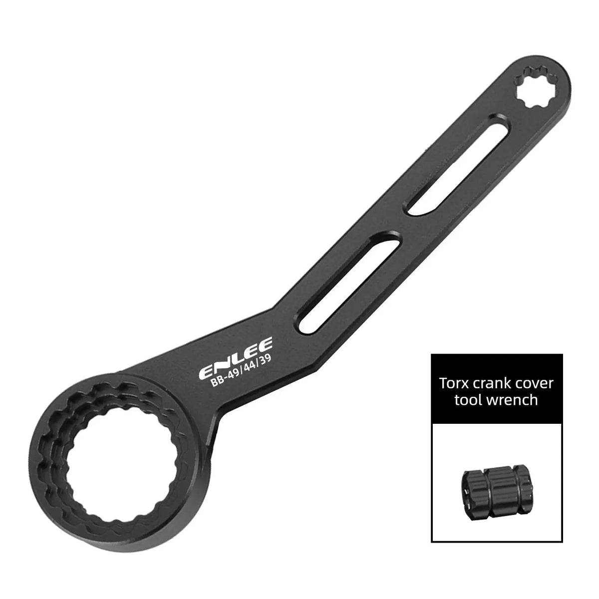 ENLEE Bike Bottom Bracket Wrench 6-in-1 BB Spanner Tool for MTB Road Bicycle Crank Cap Removal Repair Tool by InterCyprus Trading Ltd