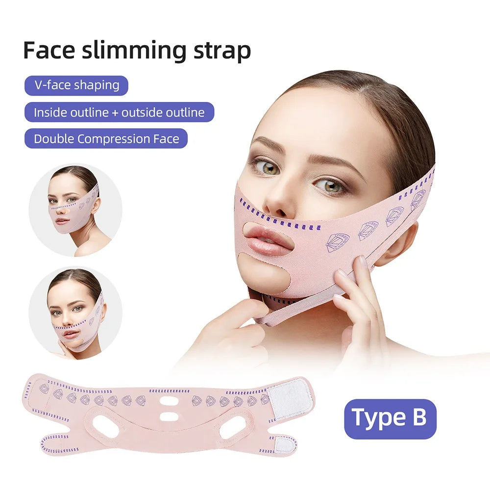 Reusable Face Slimming Bandage &ndash; V Line Face Shaper for Chin and Cheek Lift Type B