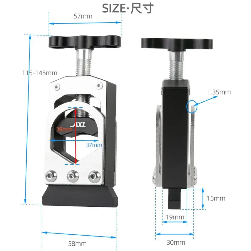 Cutter de tuburi de bicicletă din carbon de precizie cu feronerie din aliaj de aluminiu