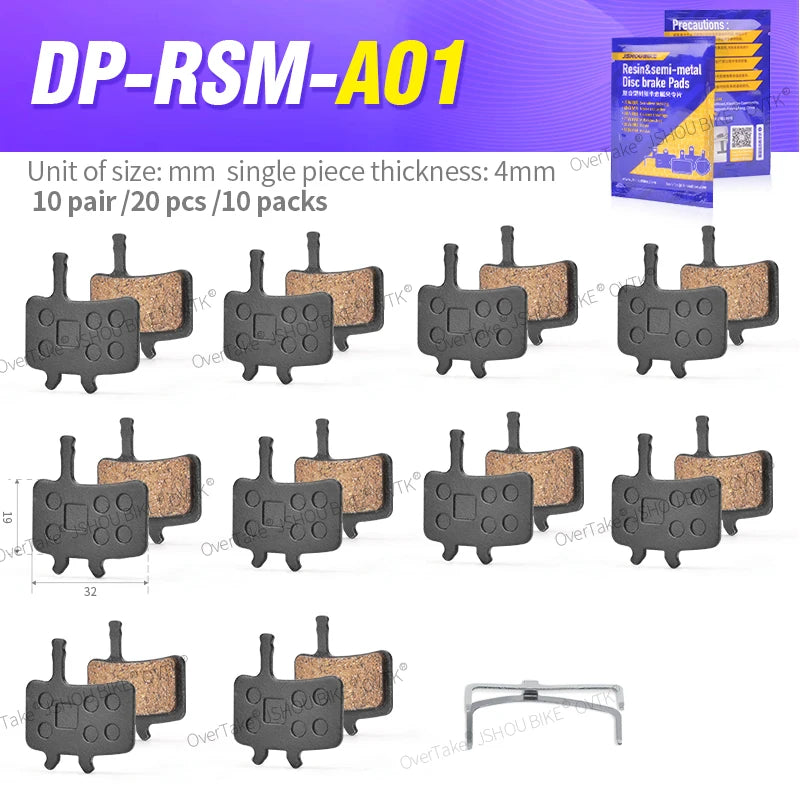 AVID BB7 Juicy Compatible Resin Disc Brake Pads &ndash; Durable RSM-A01-10PAIRS