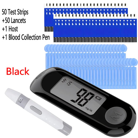 Alextrasza Blood Glucose Meter &ndash; Accurate Diabetes Testing Kit Black