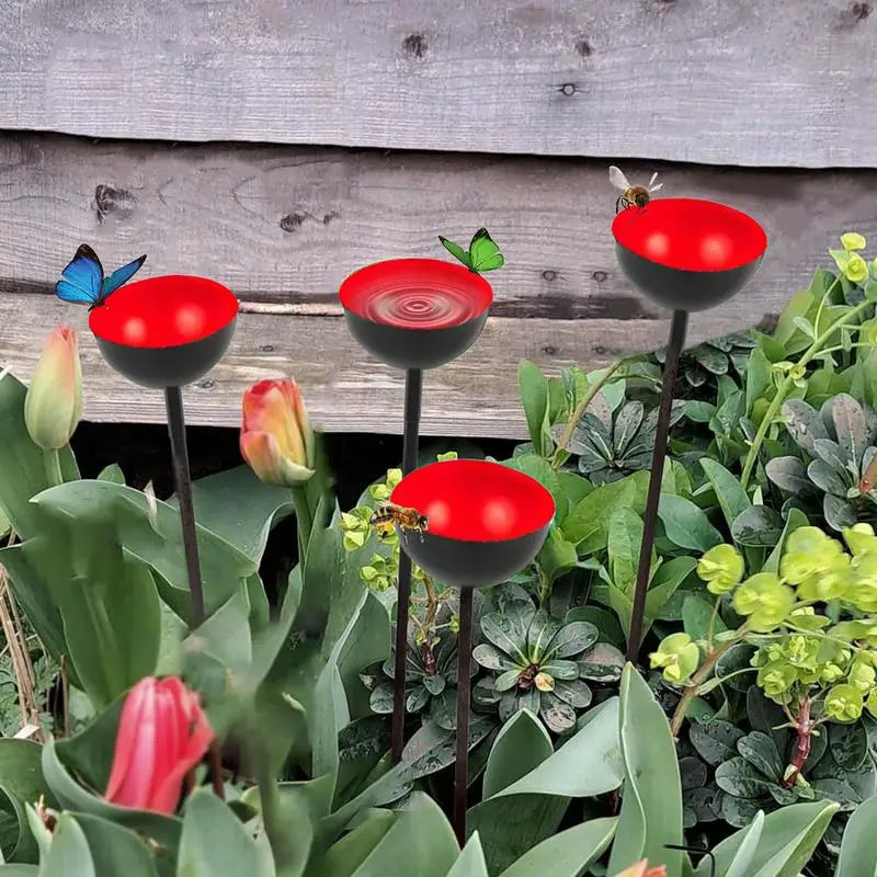 Bee Watering Station &ndash; Elegant Metal Stakes Garden Decor