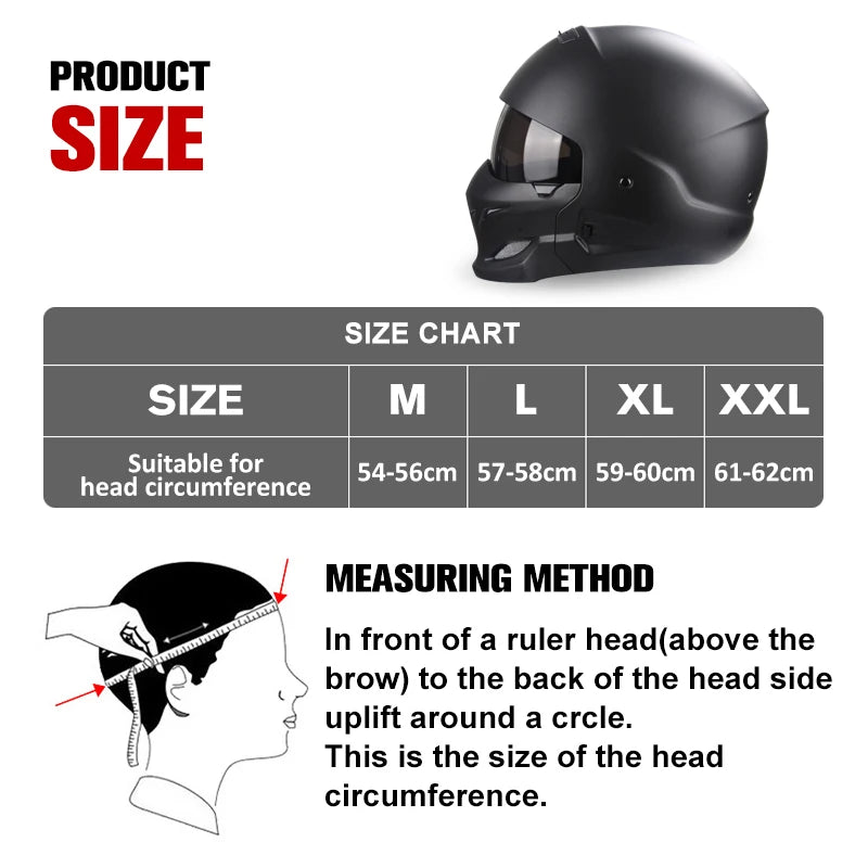 Scorpion Detachable Multi-purpose Full Face Helmet - Predator Design
