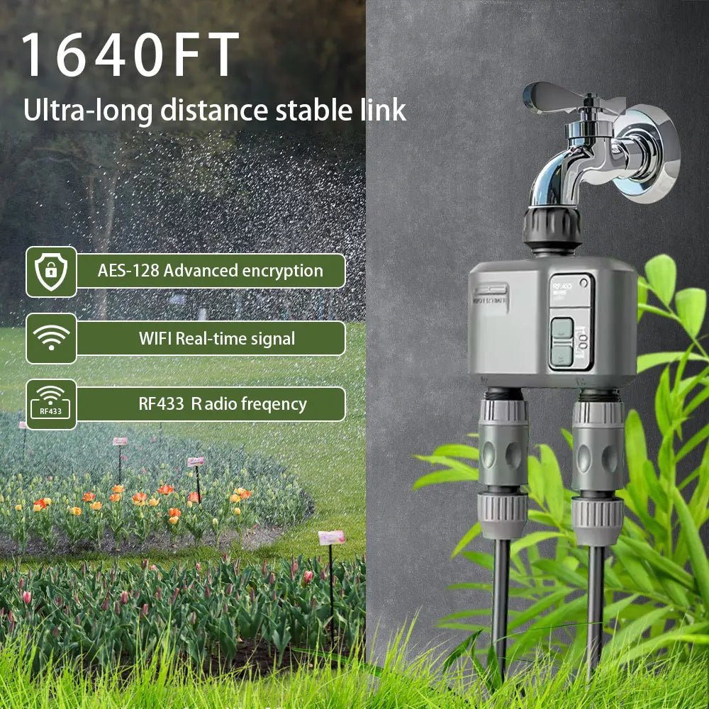 2025 Tuya WiFi RF433 Garden Water Timer HCT-636 - WiFi Ready