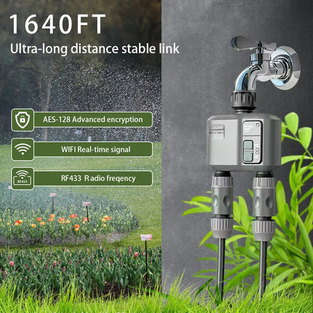 2025 Tuya WiFi RF433 Garden Water Timer HCT-636 - WiFi Ready