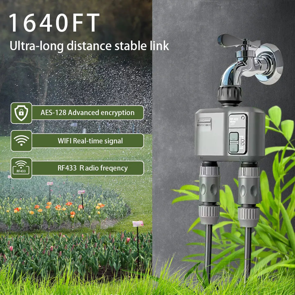 2025 Tuya WiFi RF433 Garden Water Timer HCT-636 - WiFi Ready