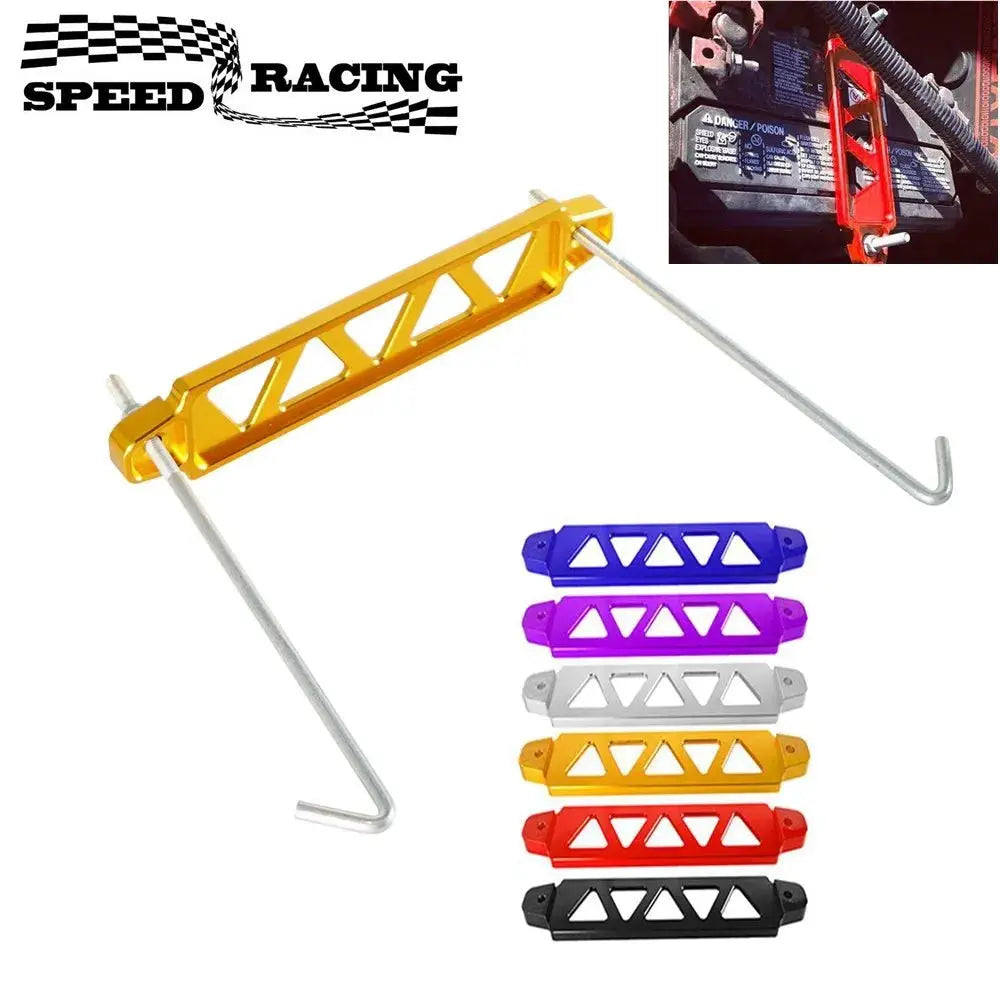 Universal Aluminum Auto Battery Tie Down Mount Holder Bracket Brace Bar For Honda Civic EK EG Group 21 22R 26R 27H 140R by InterCyprus Trading Ltd
