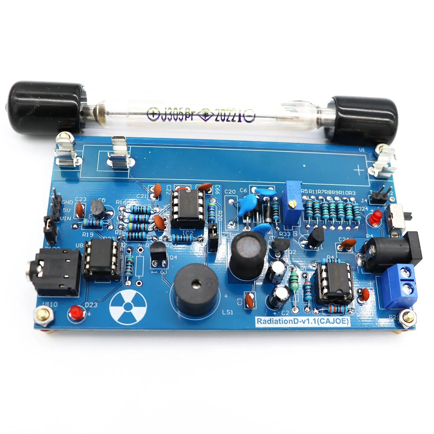 Assembled DIY Geiger Counter Kit - High Precision Radiation Detector System just borad