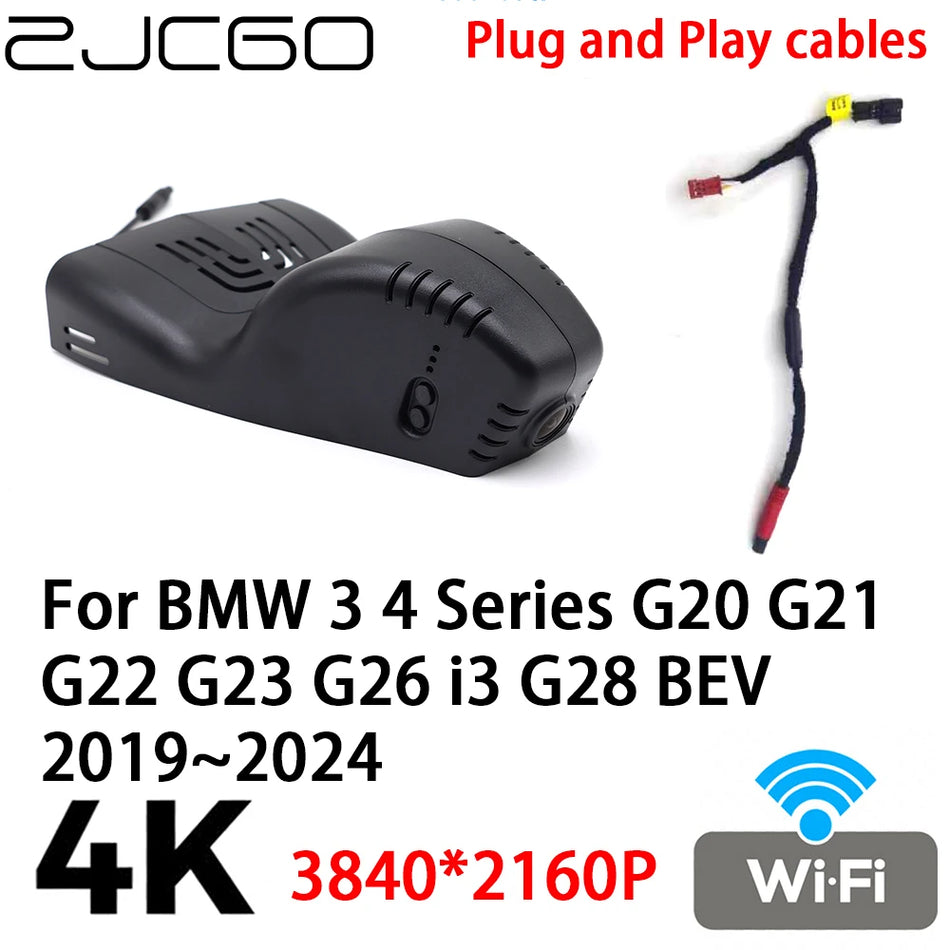 Dash Cam za BMW 3/4 seriju, 4K prednja kamera s video snimačem jednostavne instalacije, širokokutno 170 stupnjeva