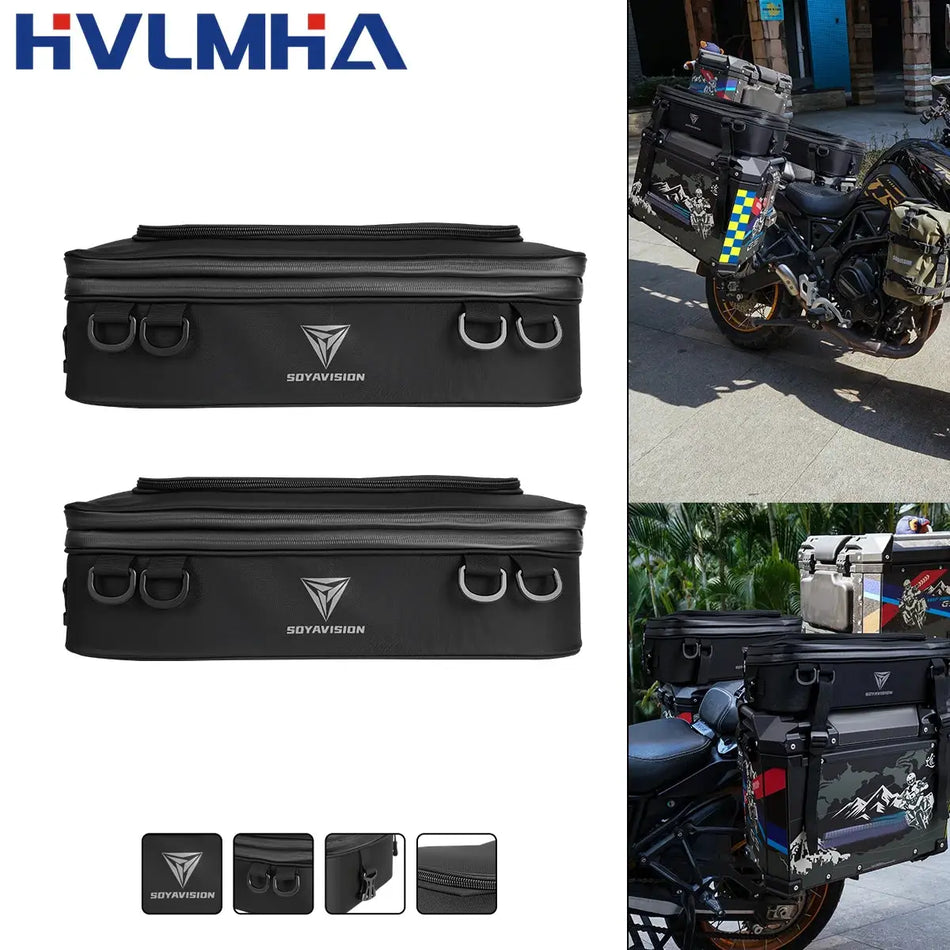 Motorcycle Luggage Bags Additional Bags for BMW GS 1200 LC Adventure 2013-2017 R1250GS R1200GS Adventure Top Pack by InterCyprus Trading Ltd