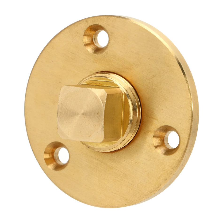 Plug de drenaj pentru barcă 2 inch din alamă, oval, pentru utilizare marină