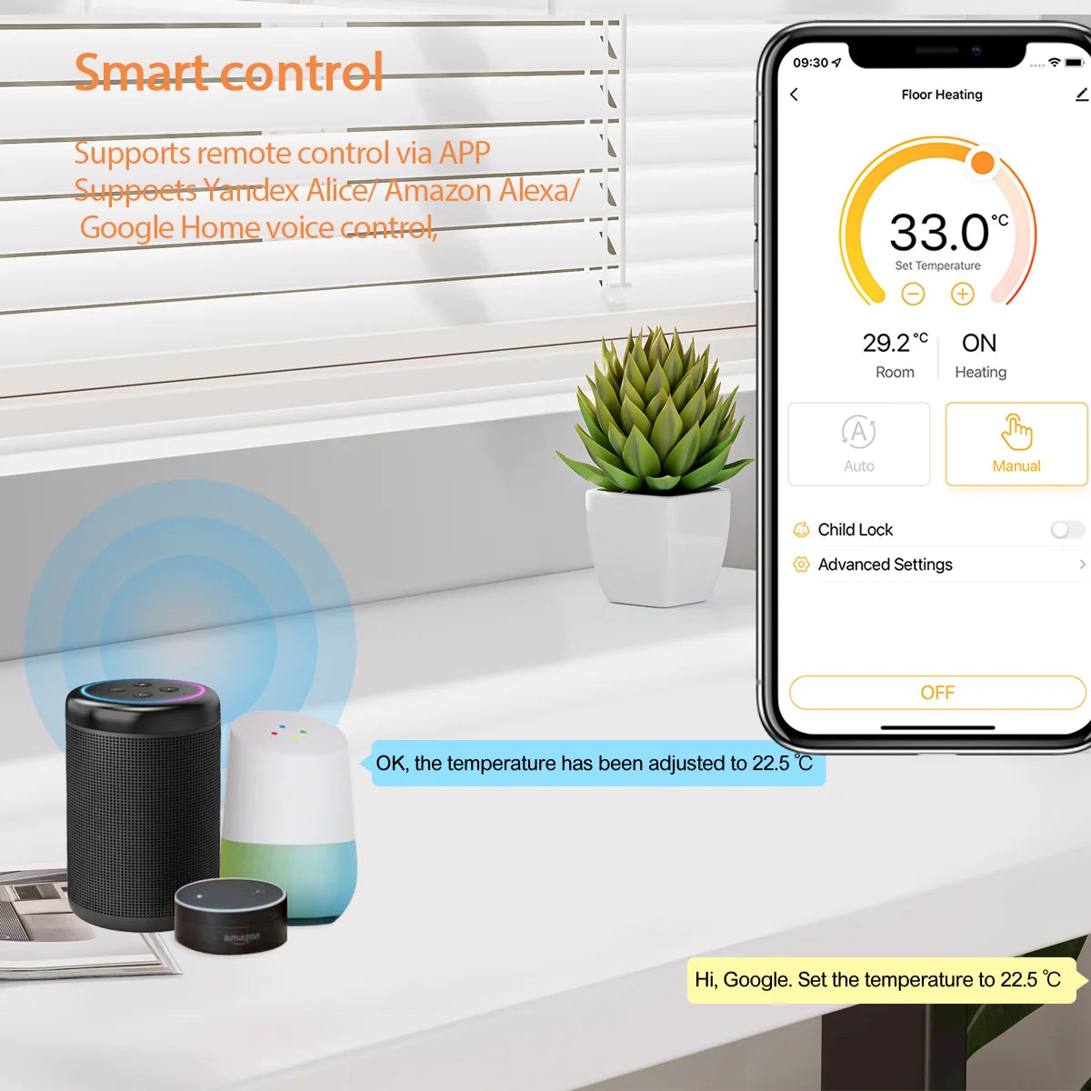 EZAIOT Floor Heating Thermostat &ndash; Remote Control Via App