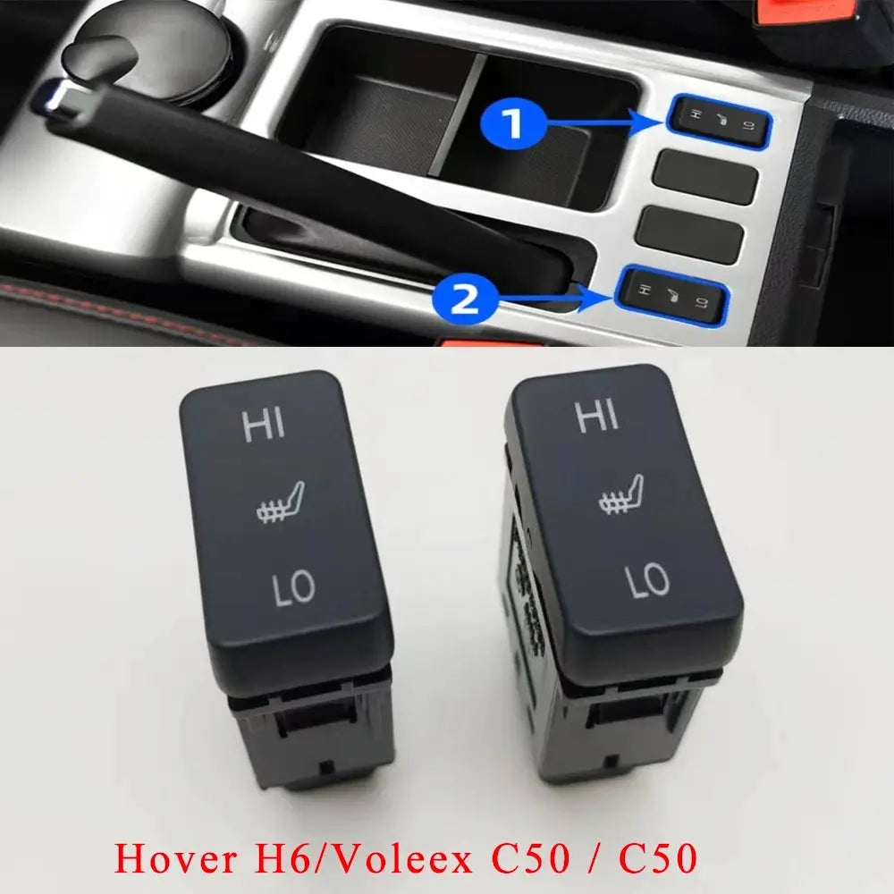 Heated Seat Switch Button Replacement for Great Wall Haval H6 Voleex C50 3759100AKZ16A by InterCyprus Trading Ltd