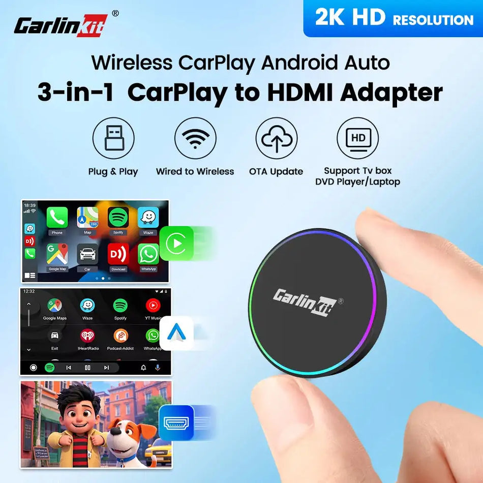 Carlinkit Wireless CarPlay Android Auto HDMI Adapter Pro Default Title