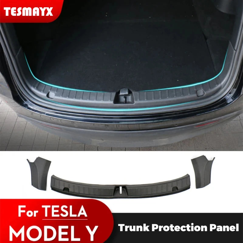 Kofferraum-Schwellerplatten-Schutz TPE für Tesla Model Y Juniper 2021-2025