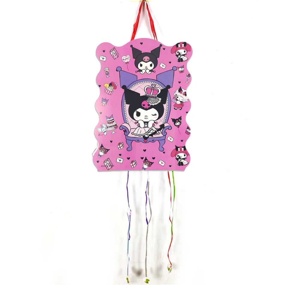 Kuromi Theme Pinata For Birthday Party &ndash; Paperboard Decor Default Title