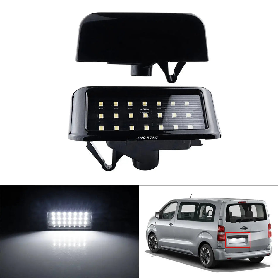 LED License Plate Lights With Canbus For Peugeot Expert II Partner III by InterCyprus Trading Ltd