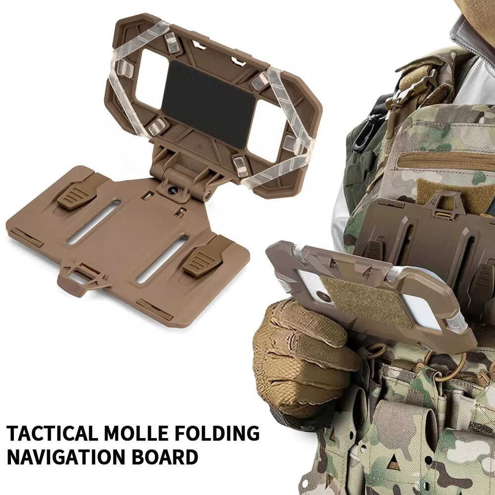 Tactical MOLLE Phone Holder with Fixed Buckle for Secure Navigation