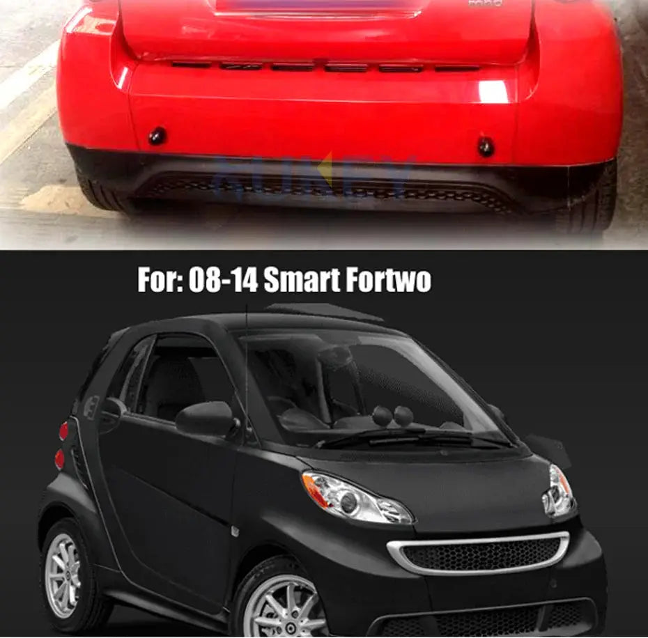 Front Rear Safe Kit For Benz SMART Fortwo 451 2008-2014 Anti Collision Round Head Car Bumper Protector Protective Guard Spike by InterCyprus Trading Ltd