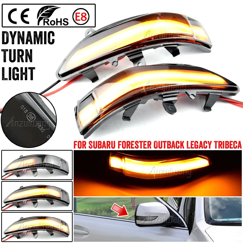 LED Side Mirror Turn Signal Lights for Subaru Forester Outback by InterCyprus Trading Ltd