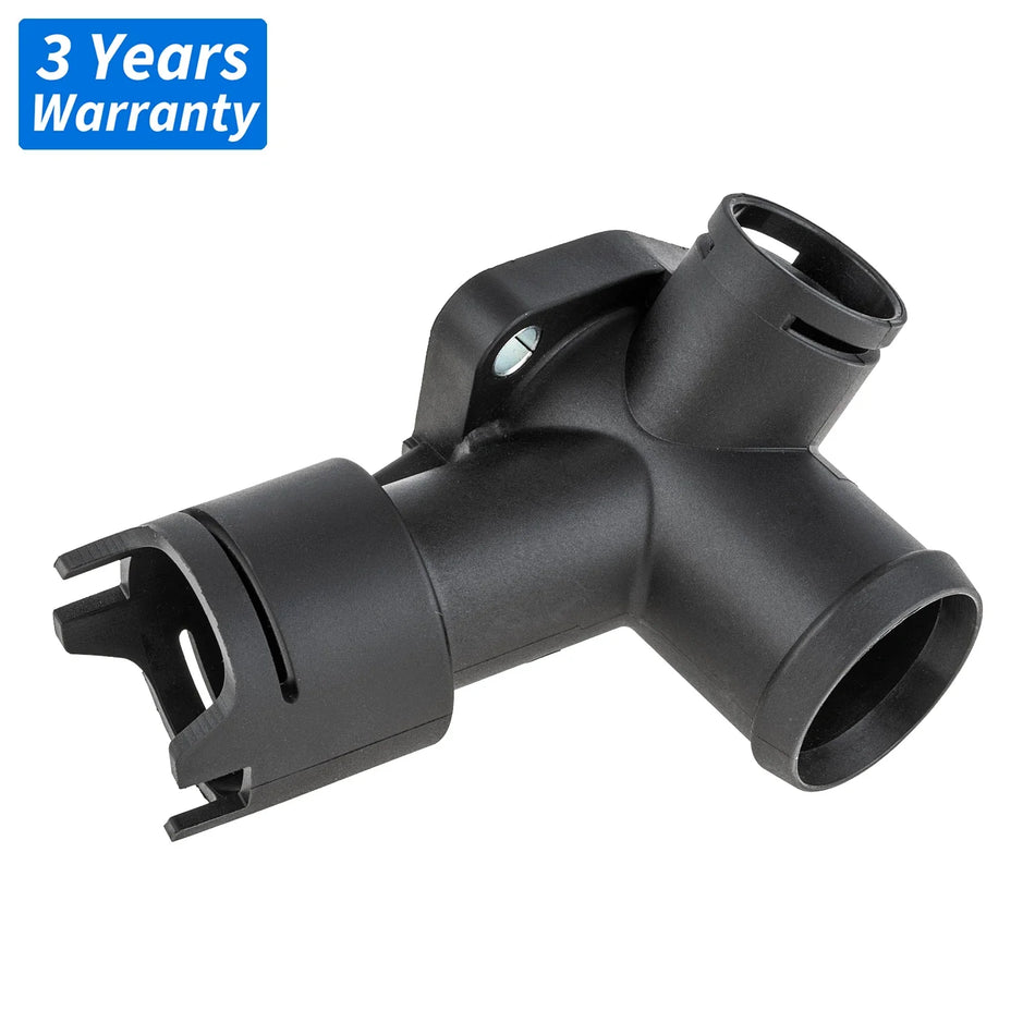 Coolant Flange Pipe Joint for Audi Q7 4L 2006-2010 Thermostat Housing Compatible