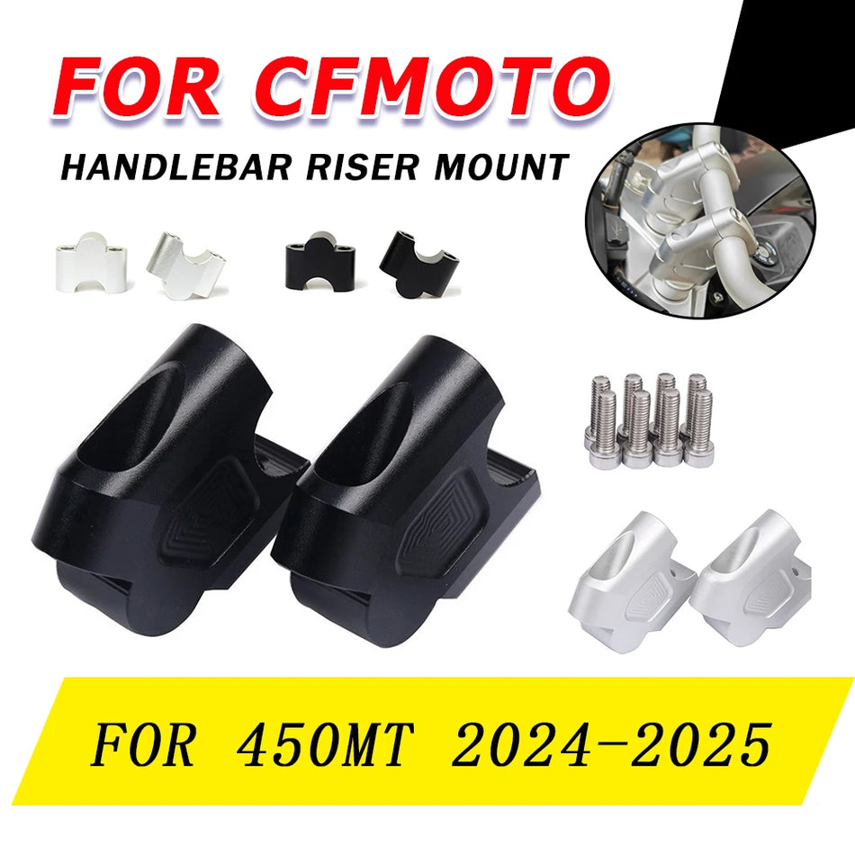 CFMOTO 450MT Styrrörsförhöjare, CNC Aluminiumförlängningsadapter