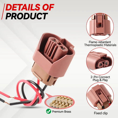 Headlight Bulb Socket Connector 90980-11659 For Lexus Toyota Auris HIR2 9006 9012 HB4 9005 Wiring Adapter by InterCyprus Trading Ltd