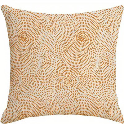 Floral Patterned Orange Pillowcases &ndash; Vibrant Home Decor Accent 1 / 60x60cm
