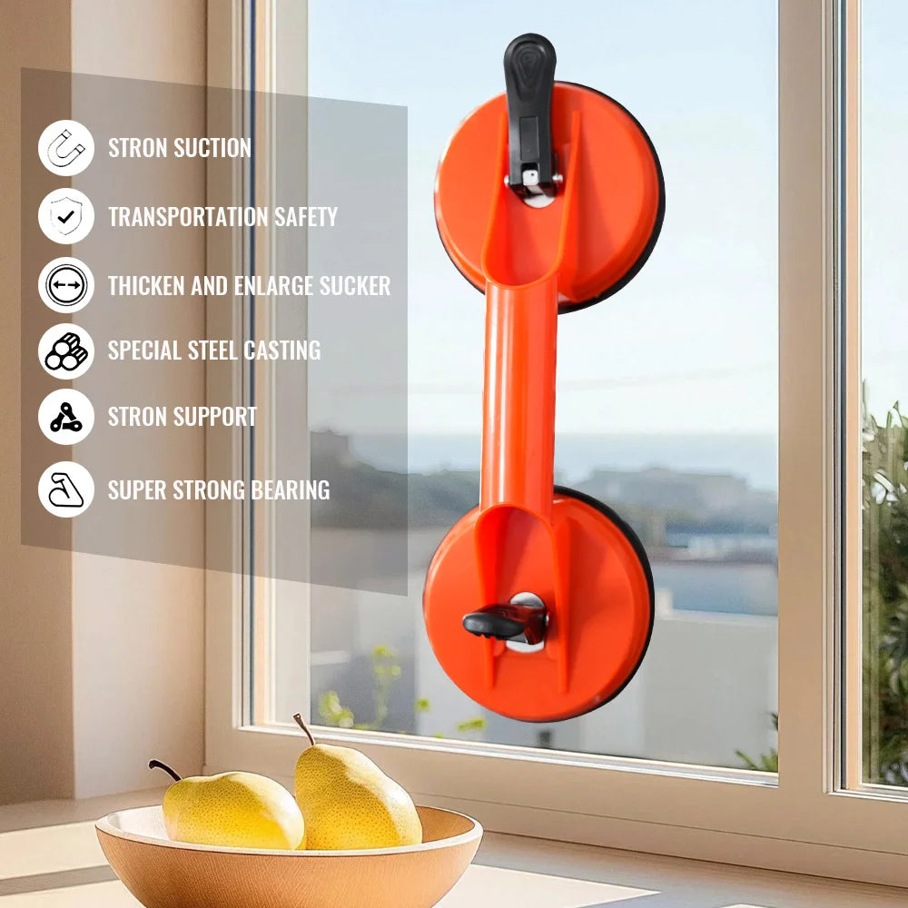 Glass Lifting Suction Cups &ndash; Heavy Duty Vacuum ABS Handle