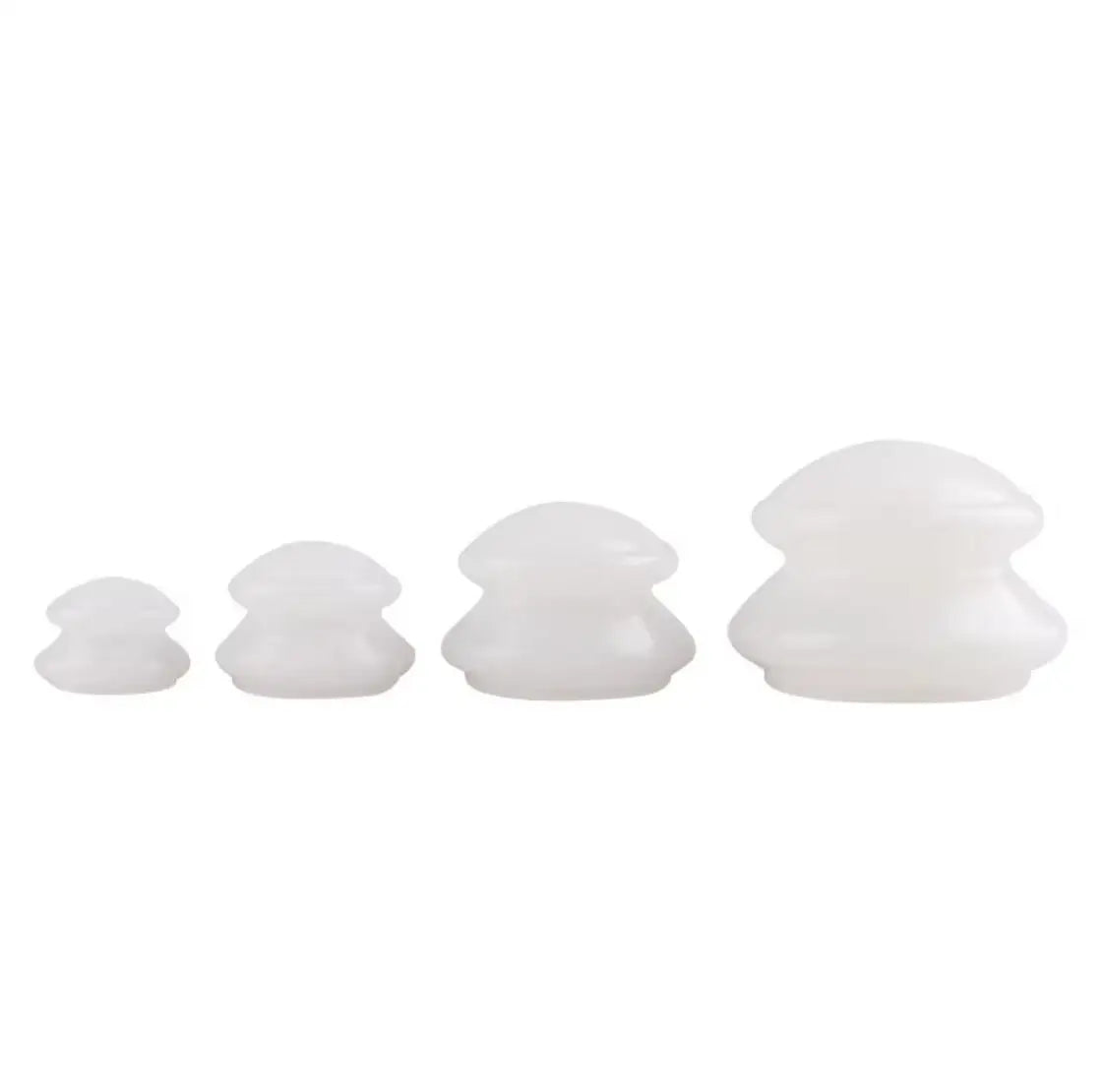 4Pcs Anti Cellulite Vacuum Silicone Cups Set &ndash; Detox Boost white