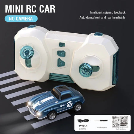 Mini RC Car with Camera &ndash; Fun Remote Control Racing Experience BLUE