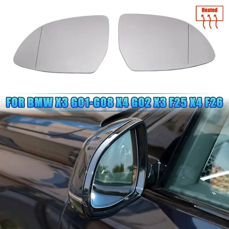Side Mirror For BMW X3 G01 X4 F26 G02 X5 F15 G05 X6 F16 G06 2015-2019 Heated glass lens Wing Rear Mirror Glass Replacement by InterCyprus Trading Ltd
