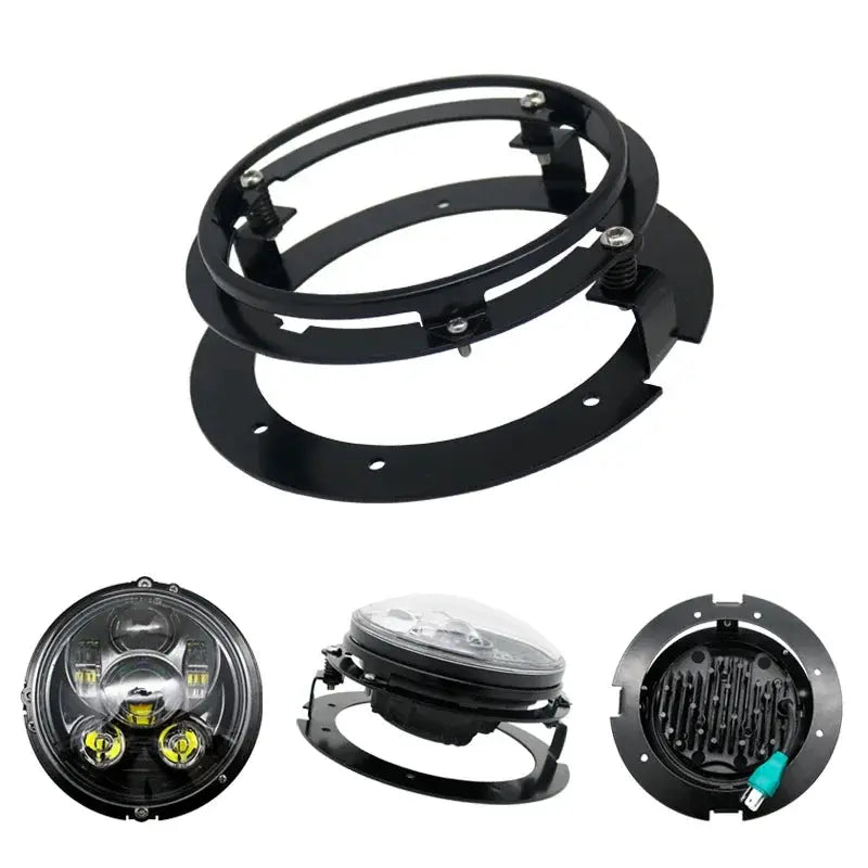 2x 5.75 inch led headlight High/Low beam halo for Speed Triple & Street Triple & Thunder 5 3/4" projector by InterCyprus Trading Ltd
