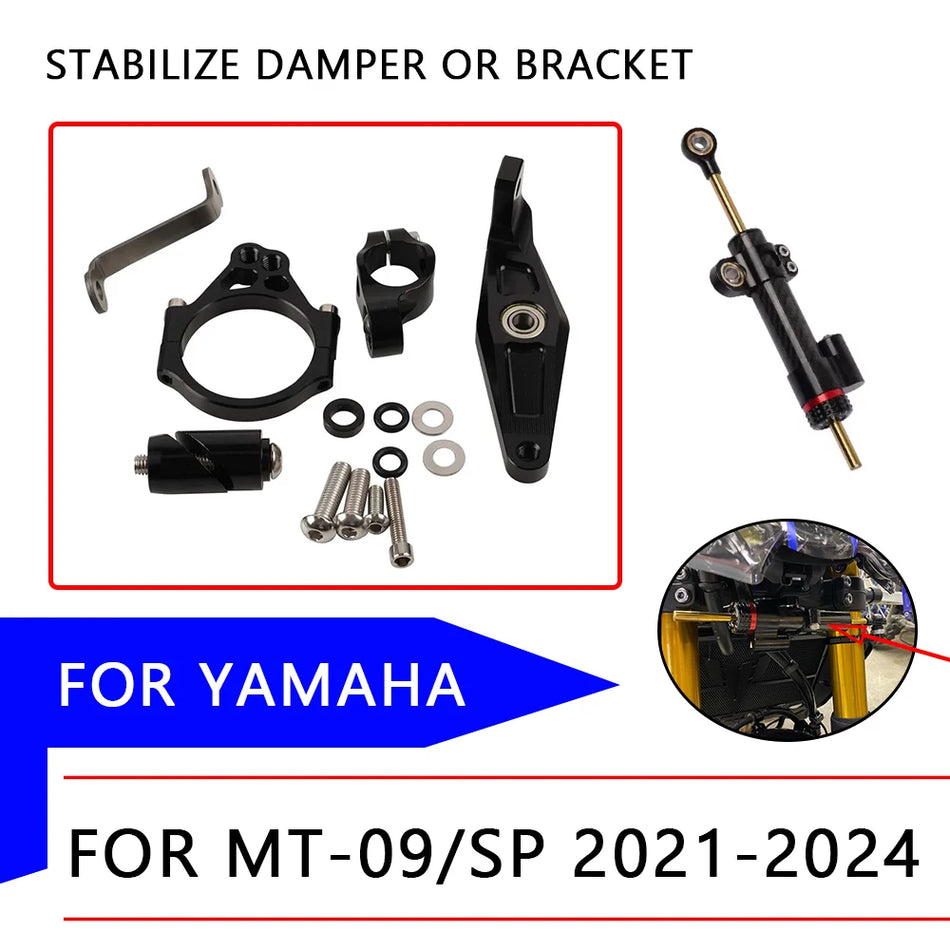 Yamaha MT-09 SP stuurdemper beugel, CNC aluminium bevestiging