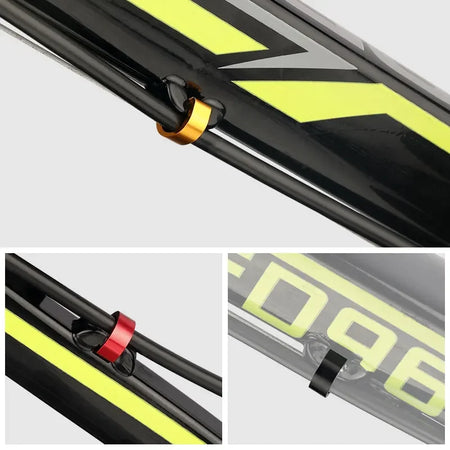 Road MTB Bicycle Cable Clamps &ndash; Durable Aluminum Alloy with Adhesive Base