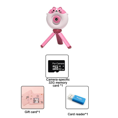 Toy Digital Video Camera For Children - Fun Kids Camera Pink-Camera
