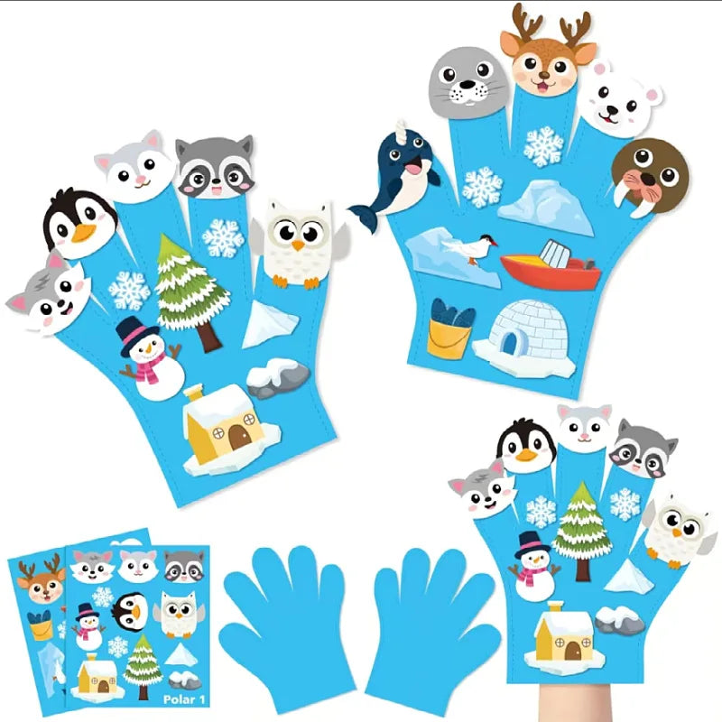 ATS30537 Hand Puppets Set &ndash; Montessori Storytelling Tool ATS30537 A