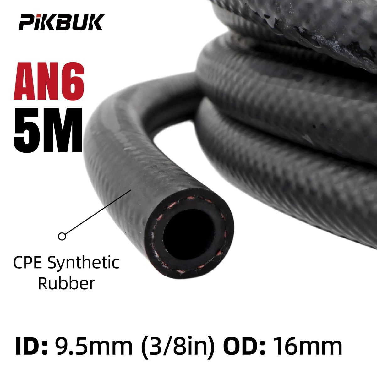 Nylon Braided Fuel Hose With PTFE Core For E85 And Diesel 6Mm To 19Mm by InterCyprus Trading Ltd