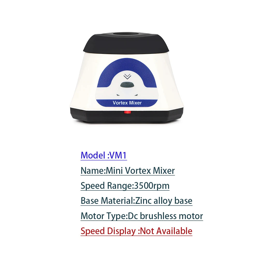 Laboratory Mini Vortex Mixer VM1S &ndash; 3500rpm Vortex Mixing VM1 / EU Plug
