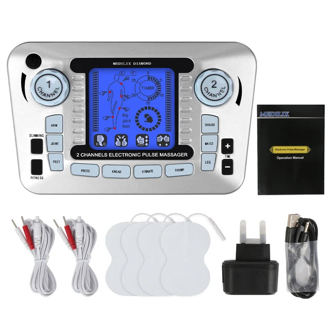 Hmeily 12 Modes EMS Muscle Stimulator &ndash; Pain Relief EU TYPE