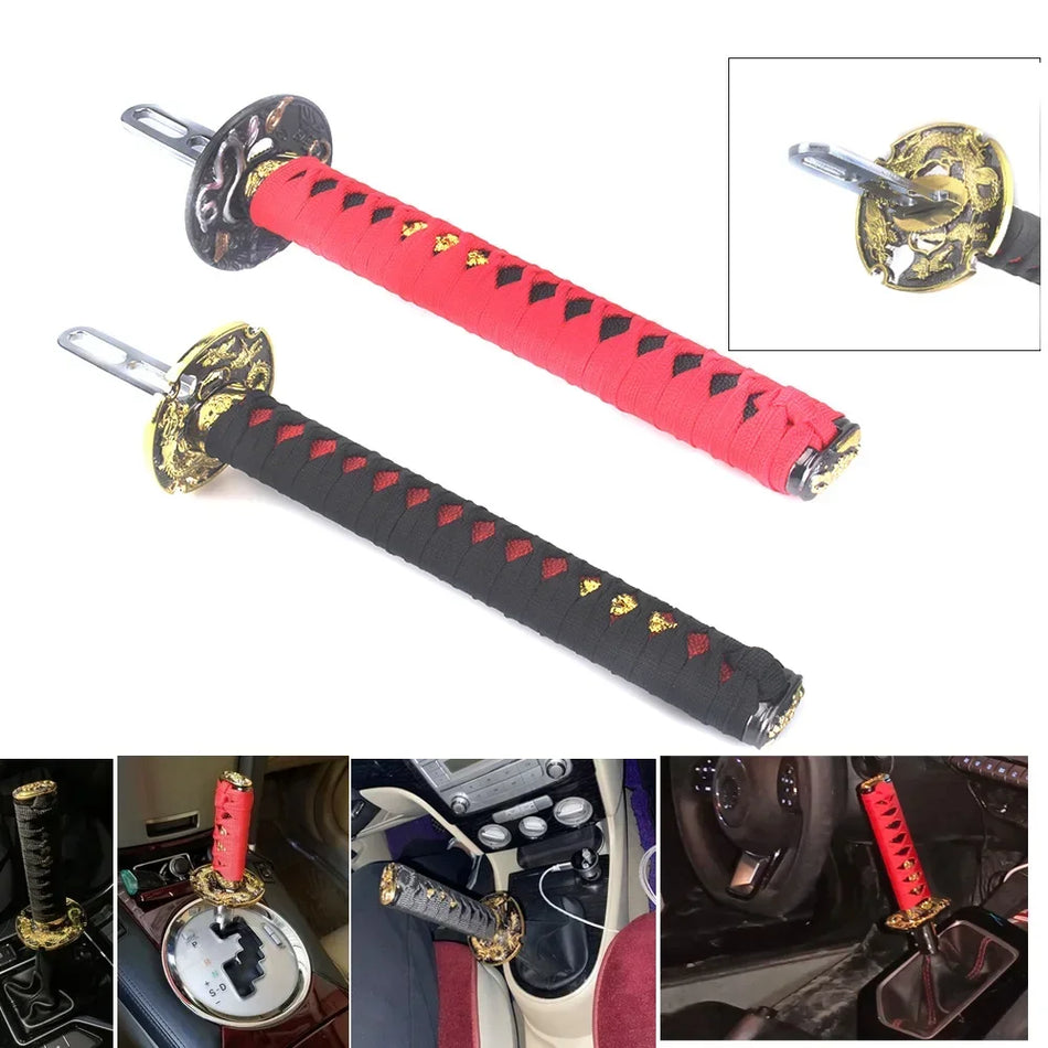 Universeller Katana-Schaltknauf mit Adaptern, ABS und Textilstoff